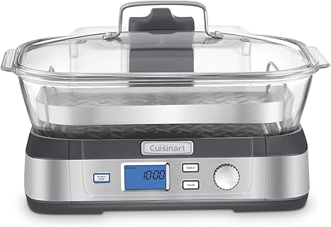 Cuisinart STM-1000 Digital Cook Fresh Digital Glass Steamer, Stainless Steel
