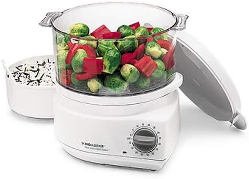 Black and Decker HS800 Handy Steamer Plus Food Steamer and Rice Cooker